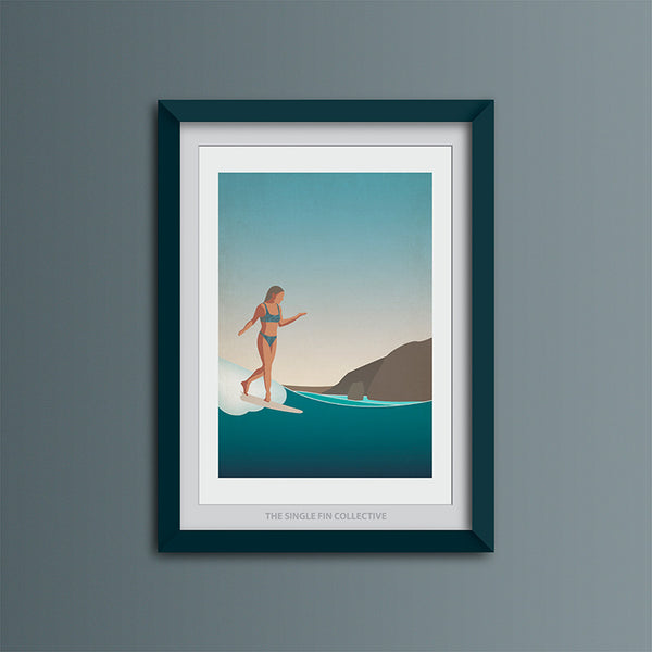 Rise and Glide Art Print (Blue Sky Version)