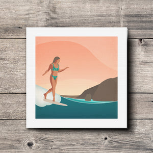 Rise & Glide Greeting Card