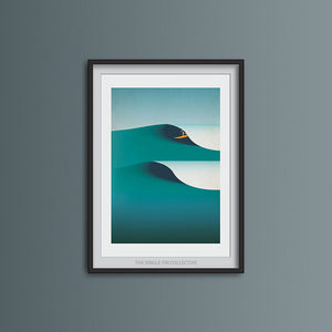 September Waves Art Print