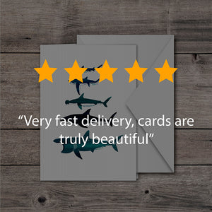Shark greeting card