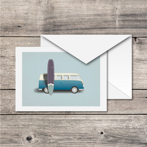 Surf Van Greeting Card