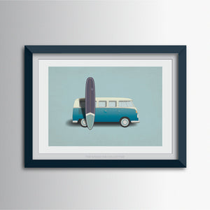 Surf Van Art Print