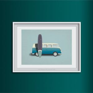 Surf Van Art Print