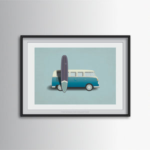 Surf Van Art Print