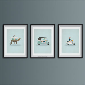 Camel Travel Art Print