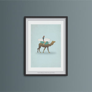 Camel Travel Art Print