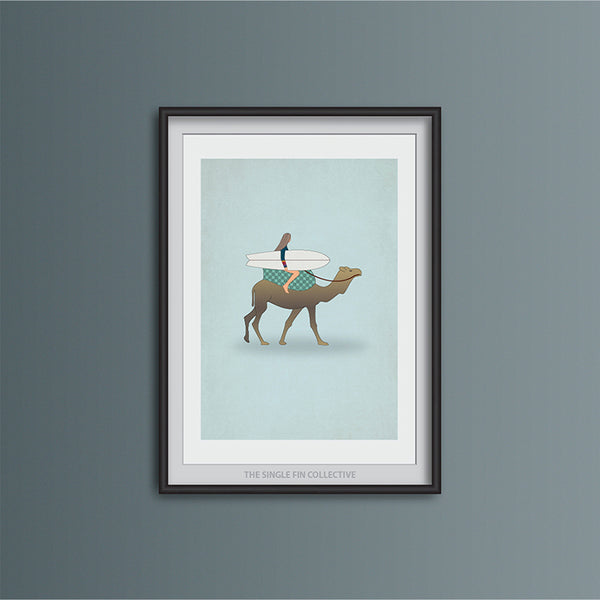 Camel Travel Art Print