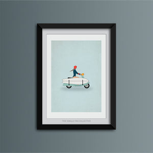 Vespa Travel Art Print