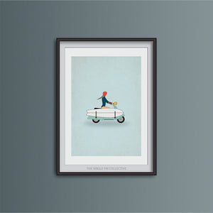 Vespa Travel Art Print