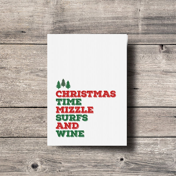 Mizzle Surfs Greeting Card