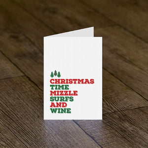Mizzle Surfs Greeting Card