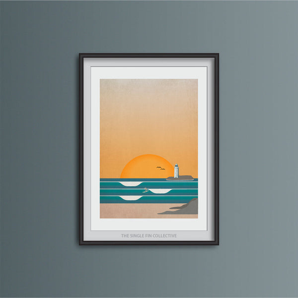 Godrevy Lighthouse Art Print